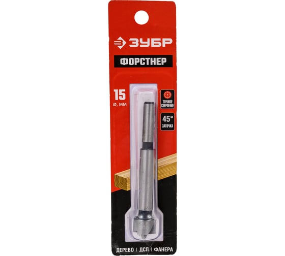 Изображение товара Cверло Форстнера ЗУБР по дереву 15x90 мм 2993-15_z01