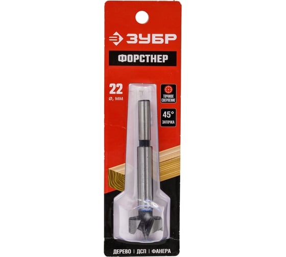 Изображение товара Cверло Форстнера ЗУБР по дереву 22x90 мм 2993-22_z01