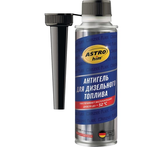 Изображение товара Антигель Astrohim депрессорно-диспергирующая присадка для дизельного топлива на 120 л, жестяной флакон 300 мл арт. AC121