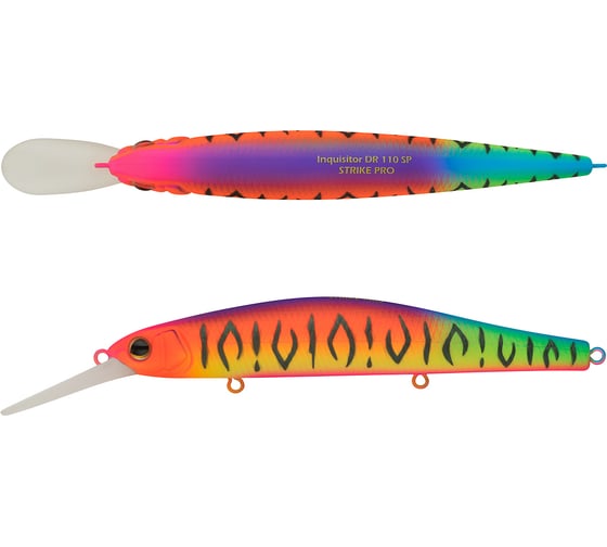 Изображение товара Воблер Strike Pro Inquisitor MDR 110SP цвет: A244S Parrot Mat Tiger EG-193BXL-SP#A244S