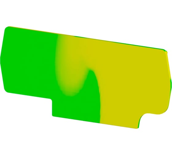 Изображение товара Концевой сегмент Klemsan на клеммники PYK 2,5C, желто-зеленый, NPP PYK 2,5CT 10 шт. 0.0.0.4.446492T