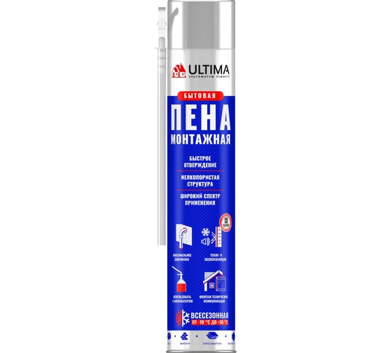 Изображение товара Монтажная всесезонная бытовая пена Ultima 700 ml UDFUF00003