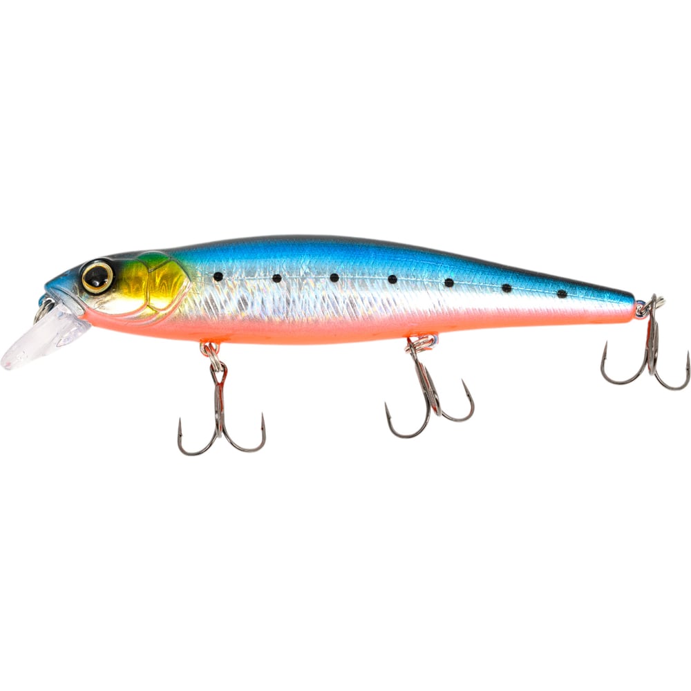 Воблер Strike Pro Jer-O Minnow 130 цвет: A234-SBO-LU Blue Back Silver OB Fluo EG-039SP#A234-SBO-LU