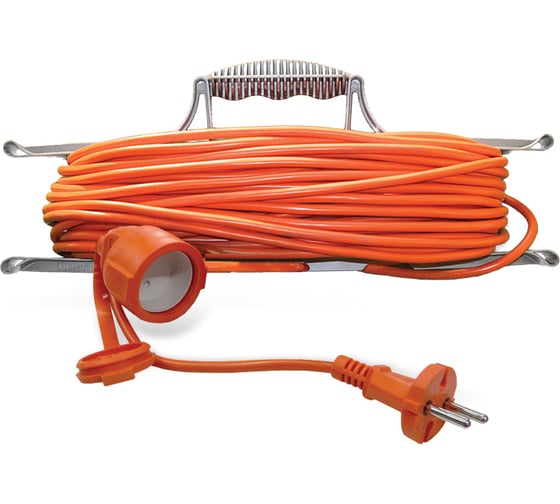 Изображение товара Удлинитель шнур на рамке UNIVersal УШ-6 IP-54 ПВС 2*0,75 1гн. 50м 9632020