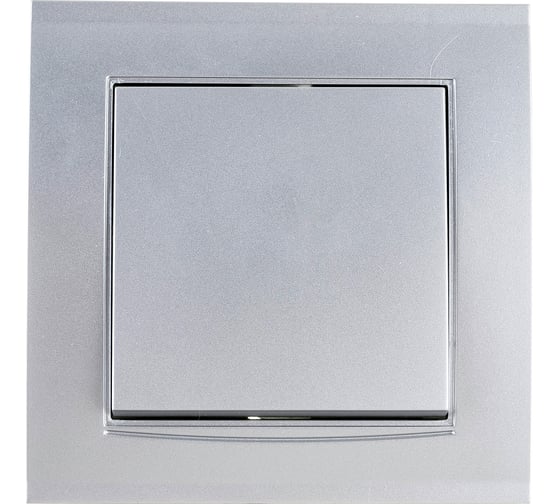 Изображение товара Одноклавишный выключатель UNIVersal Бриллиант серебро 7949612