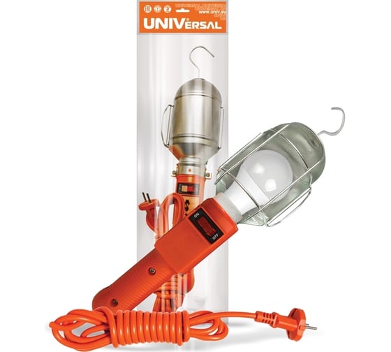 Изображение товара Переносной светильник UNIVersal ТМ c выключателем 5м 966U-0107