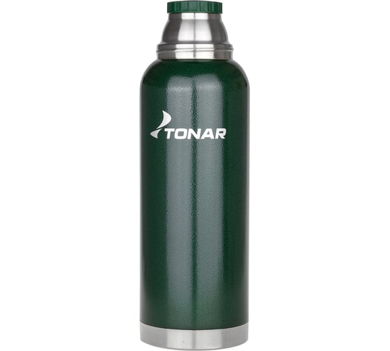 Изображение товара Термос Тонар HS.TM-058-G 1200ML с ситечком, зеленый, 2 крышки-кружки 00000352908