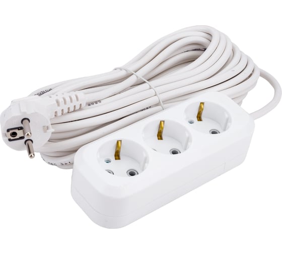 Изображение товара Бытовой удлинитель UNIVersal ТМ У10-554 ПВС 3*0,75 3гн. с/з 10м 554-10