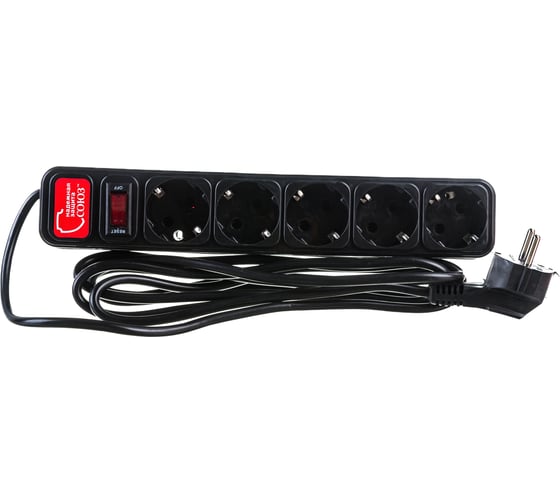 Изображение товара Сетевой фильтр Союз ПВС 3*0,75 черный 3м 1336