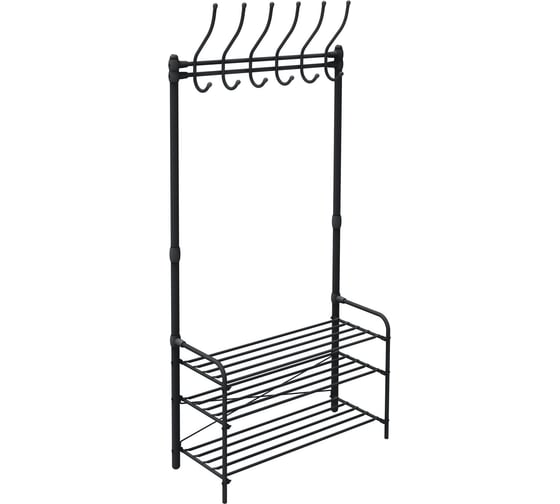 Изображение товара Напольная вешалка в прихожую Nika ВПШ1/Ч черный