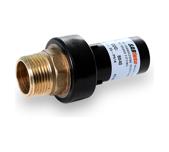 Изображение товара Переход SABfuse латунь SDR11 PE PN16 D75X2"1/2 наруж. 80401607500I