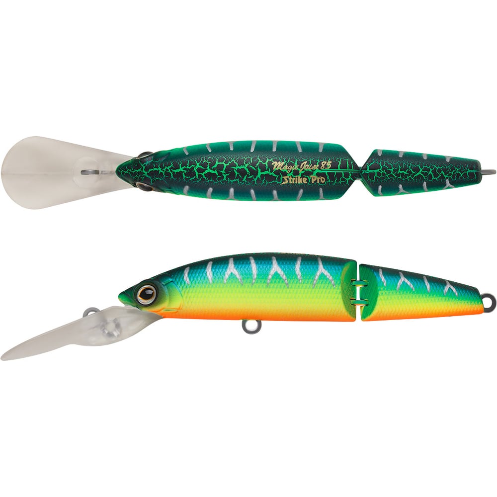 Изображение товара Воблер Strike Pro Magic Joint 85 плавающий с шумовыми эффектами