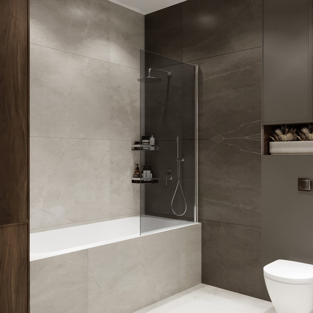 Изображение товара Шторка для ванны Wide Open Mebelvann 1500x700 распашная антикапля