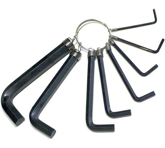 Изображение товара Набор Г-образных ключей DolleX 8 шт. 2-2,5-3-4-5-6-8-10 мм AW-348