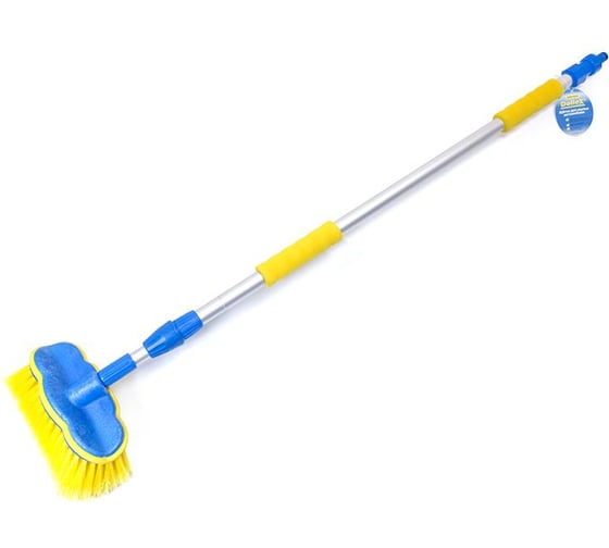 Изображение товара Телескопическая щетка сметка для мытья а/м DolleX 100-165 см, под шланг WSH-3026