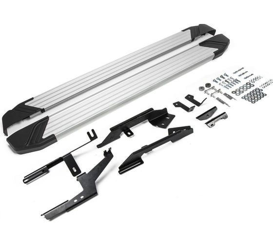 Изображение товара Пороги "Silver" Rival для Renault Kaptur 2016-2020, 173 см, 2 шт., алюминий, F173AL.4703.1