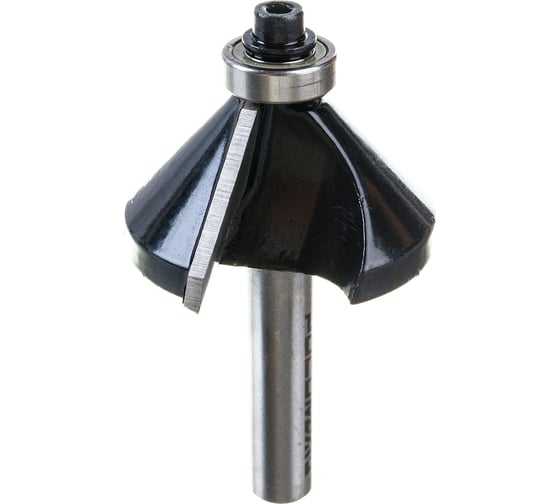 Изображение товара Фреза кромочная конусная с нижним подшипником серия 1022 (40x18 мм; 45 градусов; хвостовик 8 мм) Росомаха 802204