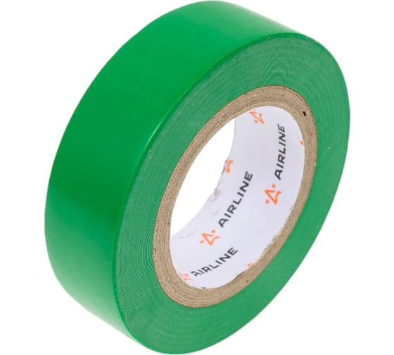 Изображение товара Изолента ПВХ Airline зеленая, 19 мм х 10 м AIT-P-15