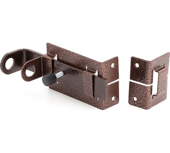 Изображение товара Дверной засов с проушиной Симеко ЗЩ 029 медь L-150 мм Д776