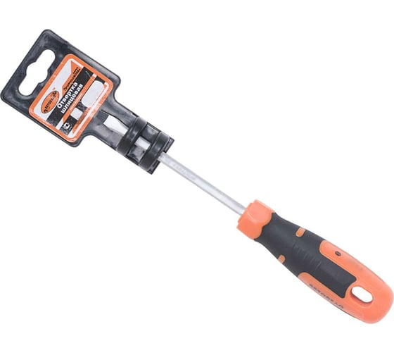 Изображение товара Шлицевая отвертка 4х100мм на держателе АвтоDело 30711 14809