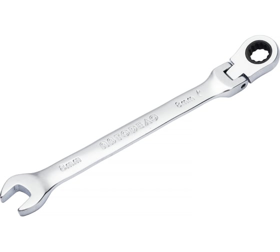 Изображение товара Комбинированный трещоточный шарнирный ключ 8х8 АвтоDело 30208 10129