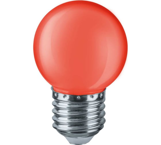 Изображение товара Светодиодная лампа Navigator 71 827 NLL-G45-1-230-R-E27 1Вт шар 71827