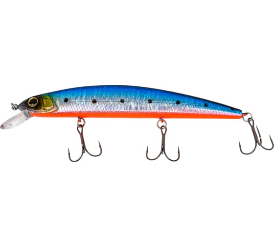 Изображение товара Воблер Strike Pro Montero 130SP цвет: A234-SBO-LU Blue Back Silver OB Fluo EG-190B-SP#A234-SBO-LU