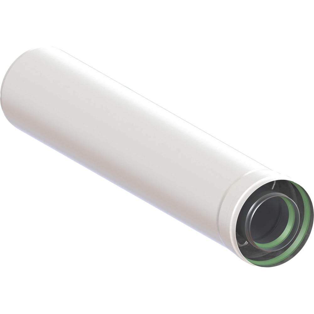 Изображение товара Удлинитель коаксиальный WARM 60x100 1000 мм DK0003 - труба для дымоходов