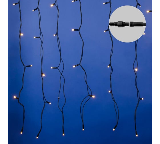 Изображение товара Светодиодный занавес Uniel ULD-C3020-384/TBK WARM WHITE IP67 UL-00010940