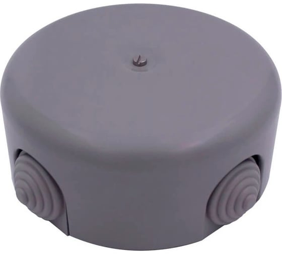 Изображение товара Распределительная коробка Bironi 110мм, пластик, цвет, титан, 4 кабельных ввода в комплекте B1-522-26-K