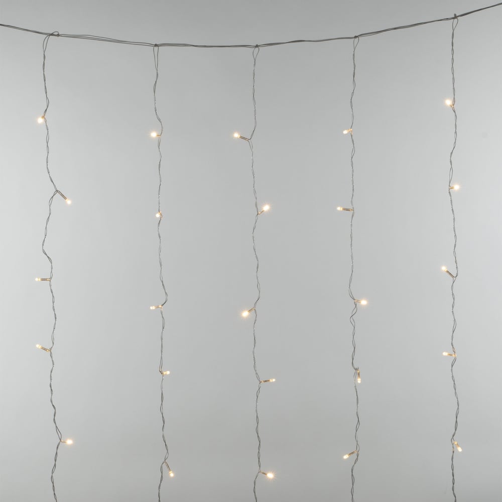 Изображение товара Светодиодный занавес Uniel ULD-C1515-100/DTA теплый белый 8 режимов 1.5м IP20