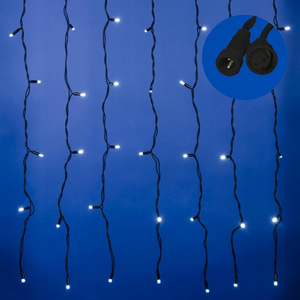 Изображение товара Светодиодный занавес Uniel ULD-C3020-384/TBK WHITE IP67 для улицы