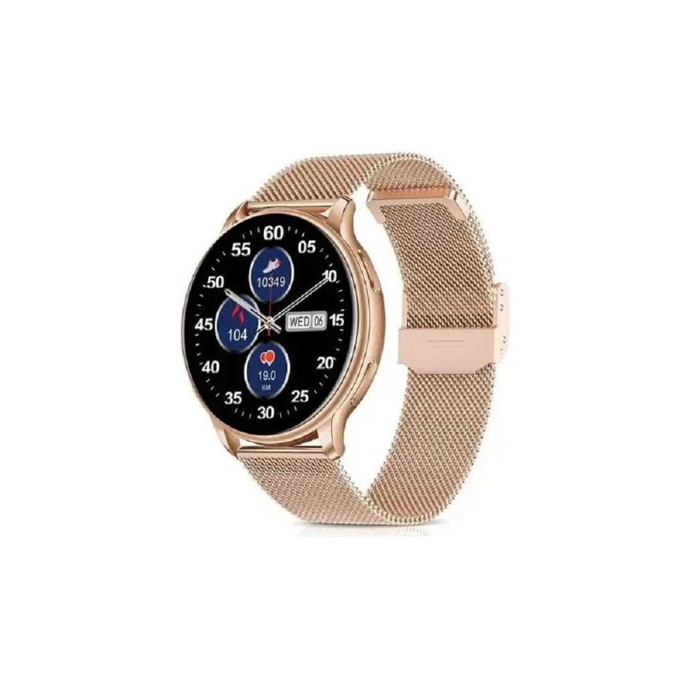 Изображение товара Умные часы ZDK KM10 gold steel с функцией измерения пульса и ЭКГ