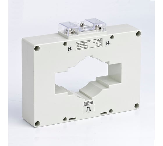 Изображение товара Трансформатор тока DEKraft ТШП-0,66 0,5, 1000/5, 10ВА, диаметр 60мм 50150DEK