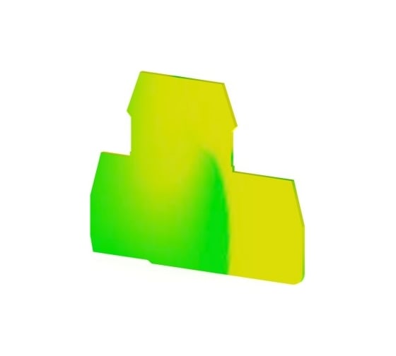 Изображение товара Концевой сегмент Klemsan на клеммники 2-х ярусные PIK(2,5-4)N*, (желто-зеленый); NPP 2 / PIK 4N-PIK 2,5N 25 шт. 0.0.0.4.449012T