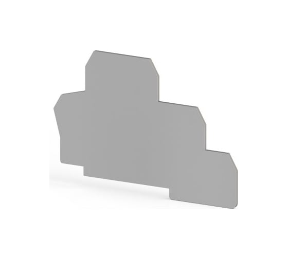 Изображение товара Концевой сегмент Klemsan на клеммники 2-х ярусные PUK2T, (серый); NPP PUK2T 10 шт. 0.0.0.4.450149