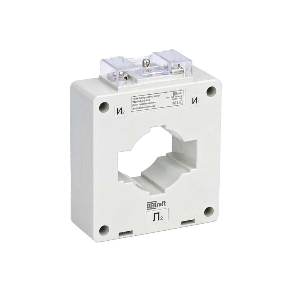 Изображение товара Трансформатор тока DEKraft ТШП-0,66 0,5 для измерений и автоматизации