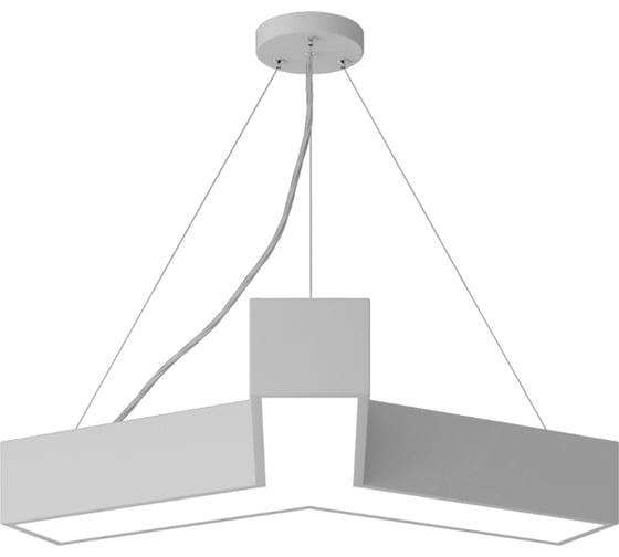 Изображение товара Светильник LED ЭРА Geometria Igrek SPO141W40K028 28Вт, 4000K, 1750Лм, IP40, 600х80, белый, подвесной, драйвер Б0058884