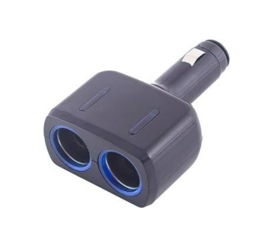 Изображение товара Разветвитель прикуривателя SKYWAY 2 гнезда, черный, предохранитель 5 А S02301017