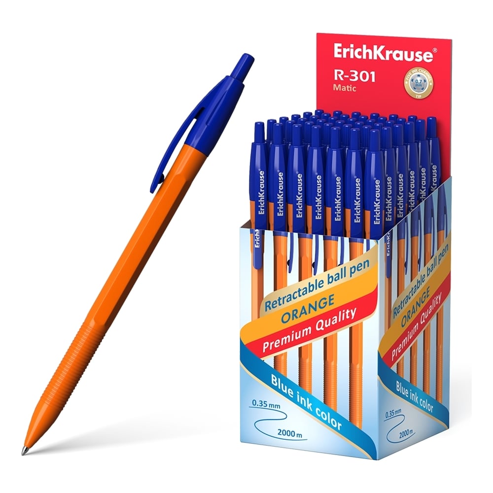Автоматическая шариковая ручка ErichKrause автоматическая матовая шариковая ручка лучший выпускник 0 7 мм