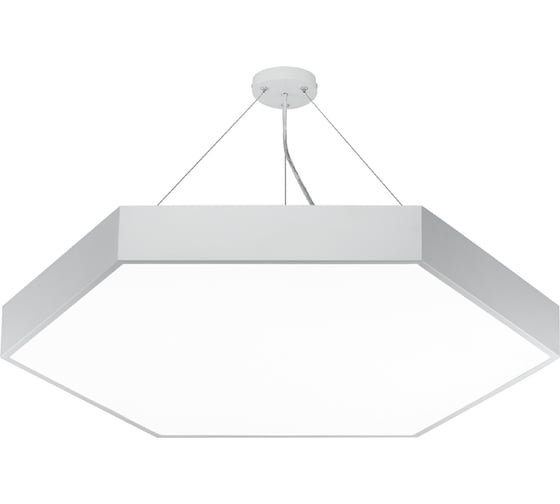 Изображение товара Светильник LED ЭРА Geometria Hexagon SPO122W40K066 66Вт, 4000К, 800х800х80, белый, подвесной, драйвер внутренний Б0058878
