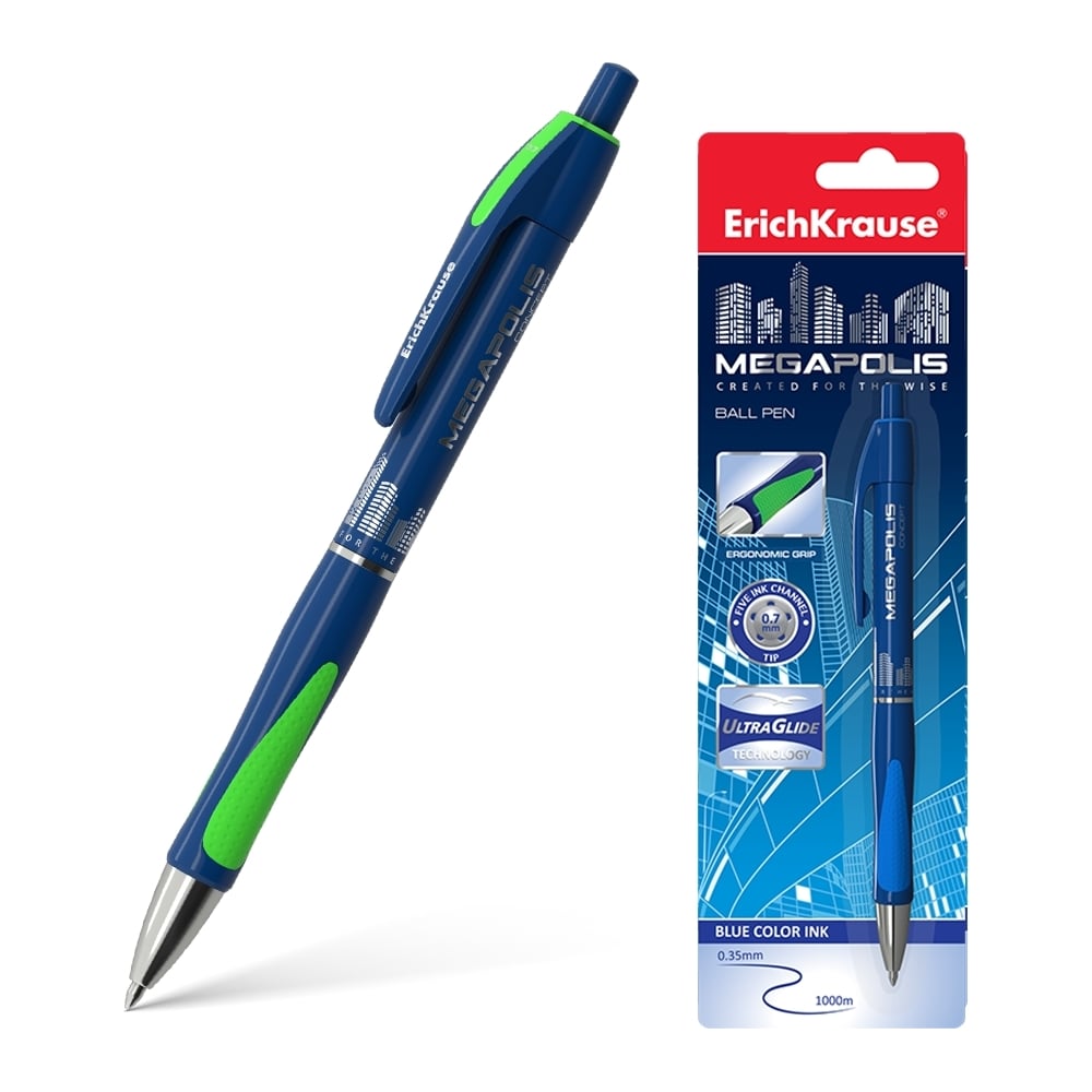 Автоматическая шариковая ручка ErichKrause корректор ручка 8мл erichkrause extra 45498