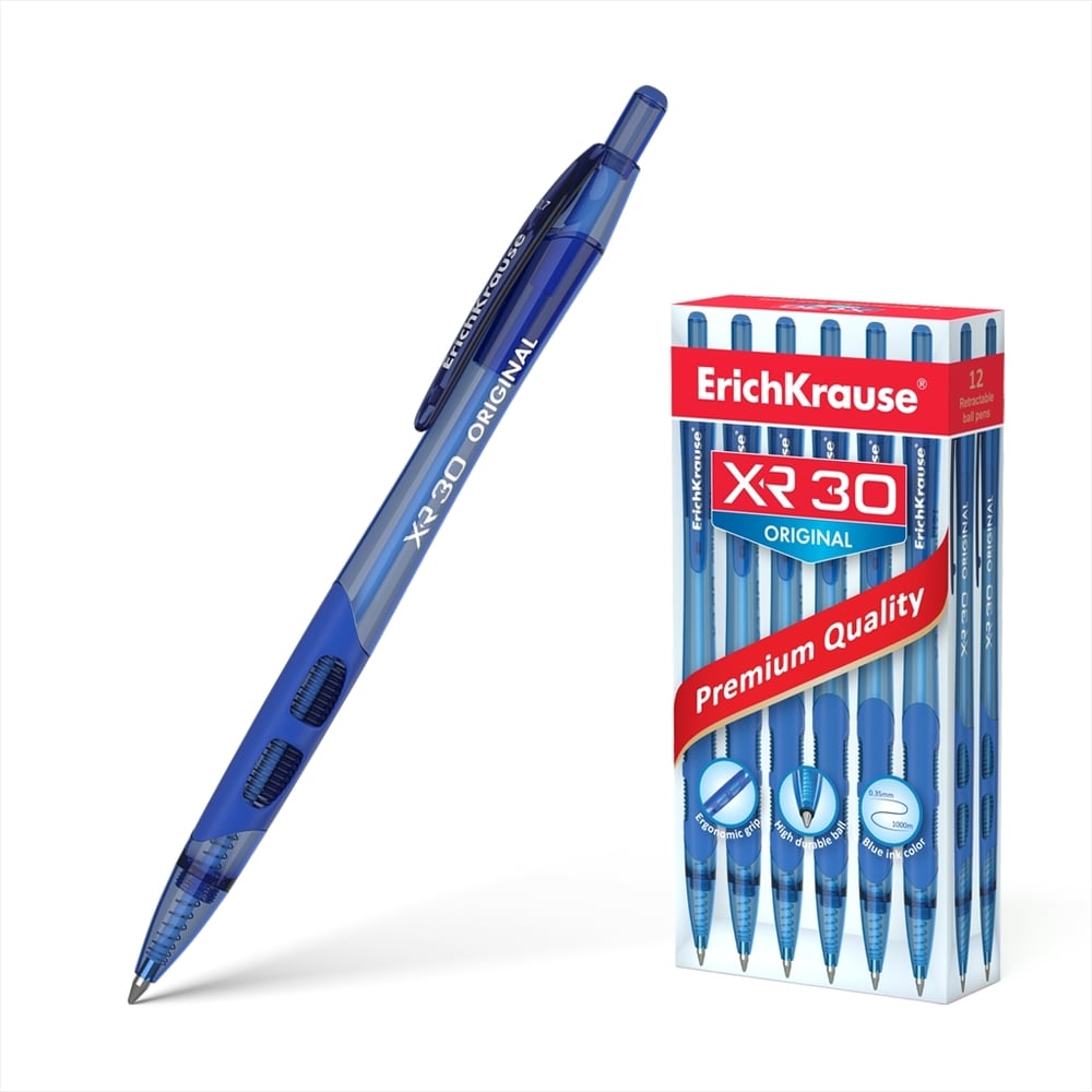 Автоматическая шариковая ручка ErichKrause ручка шариковая parker jotter monochrome xl se20 gold gt м 1 0 мм корпус из нержавеющей стали синие чернила