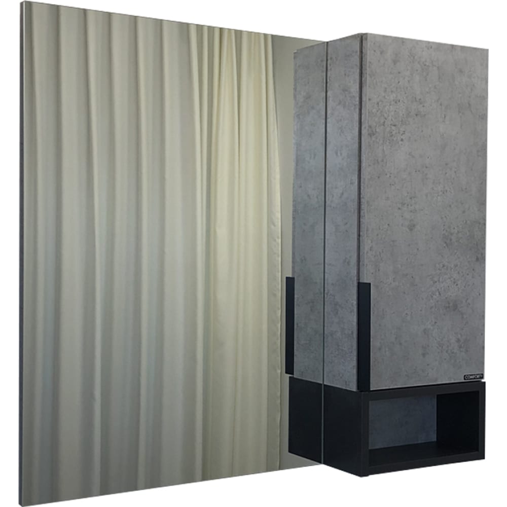 Зеркало-шкаф Comforty зеркало шкаф emmy стоун 60х70 левый серый бетон stn60mir l