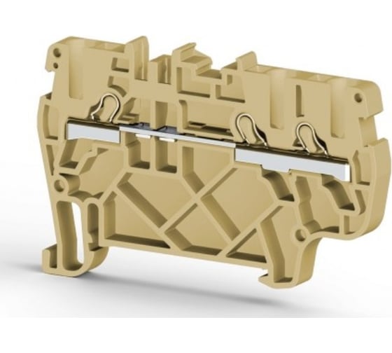 Изображение товара Пружинный быстрозажимной клеммник Klemsan (Push in), 3-х выводной, 2,5мм.кв., (серый); PYK 2,5E 50 шт. 0.0.0.3.307439