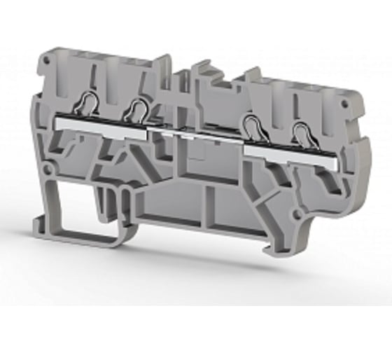 Изображение товара Пружинный быстрозажимной клеммник Klemsan (Push in) 4-х выводной, с диодом,PYK 1,5 MCD; 1,5 мм.кв. (серый) 70 шт. 0.0.0.3.307049