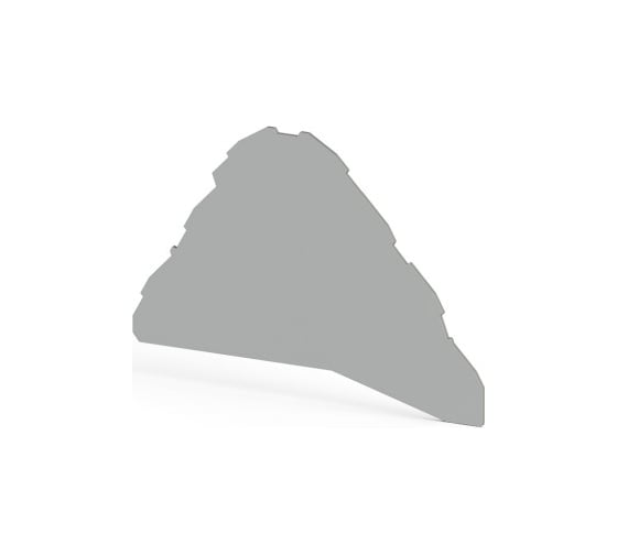 Изображение товара Концевой сегмент на клеммники Klemsan YBK2,5-3FT, (серый); NPP YBK 2,5-3FT 10 шт. 0.0.0.4.446259