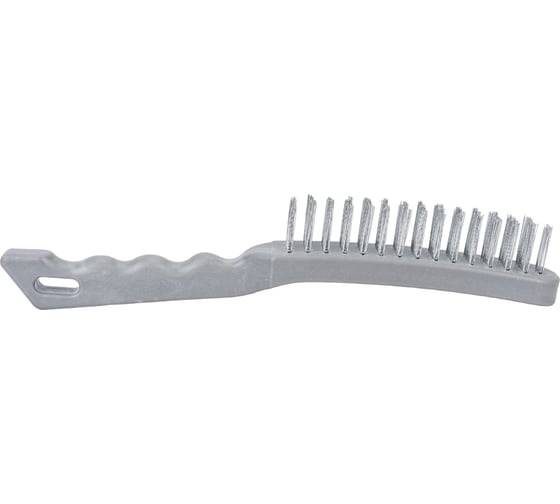 Изображение товара Металлическая 4-рядная щетка с пластиковой ручкой АвтоDело 44014 15471