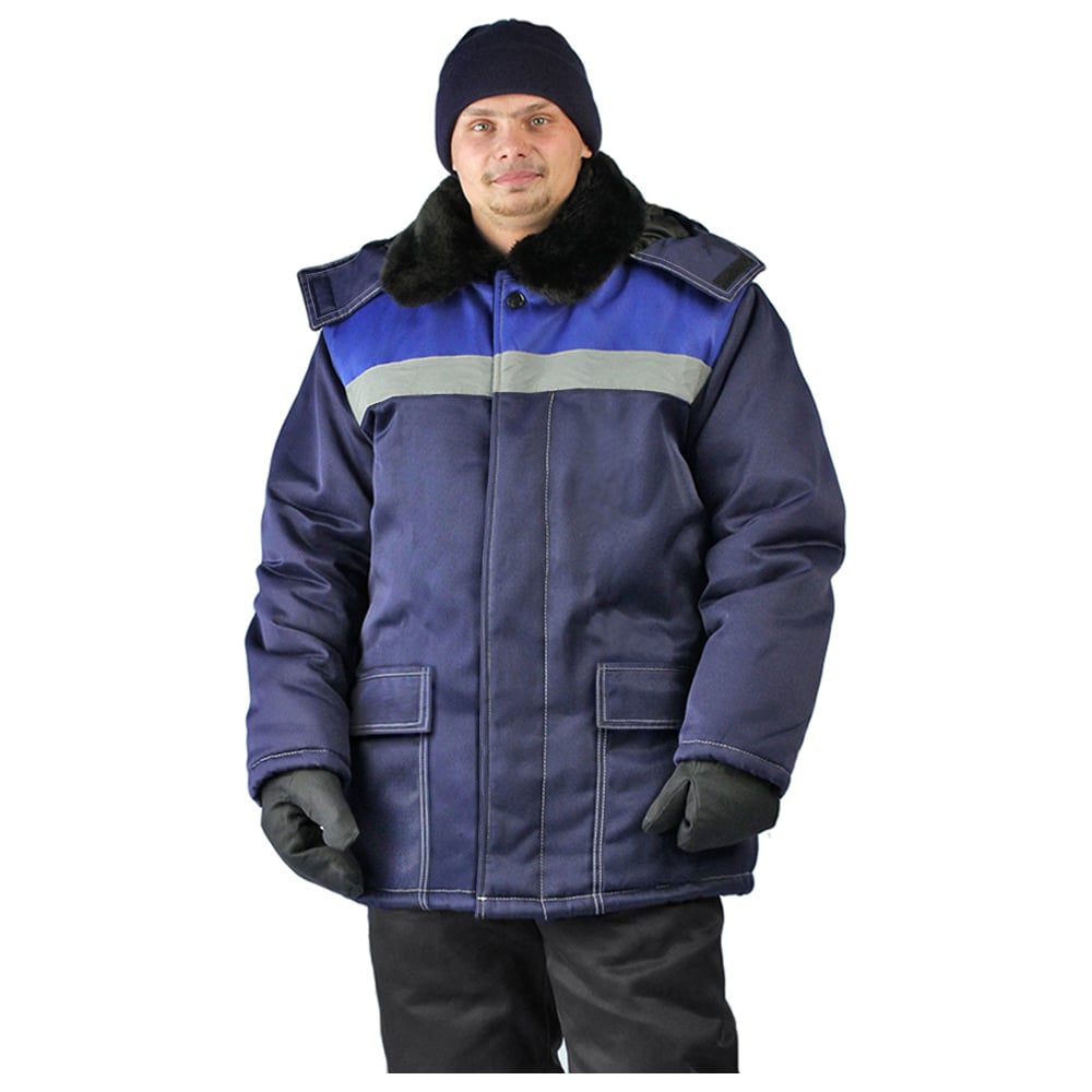 Изображение товара Зимняя мужская куртка URSUS УРАЛ КУР802-040 64-66 водоотталкивающая с капюшоном