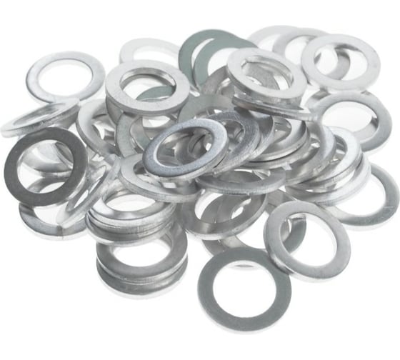 Изображение товара Набор алюминиевых шайб JTC размер: толщина 1.5, внутр. д. 10.4, наружн. д. 15.8 50 шт. 2011A